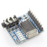 Módulo decodificador DTMF MT8870, interfaz de audio de 3,5mm, placa de reconocimiento de frecuencia de voz para microcontrolador STM32, Control remoto