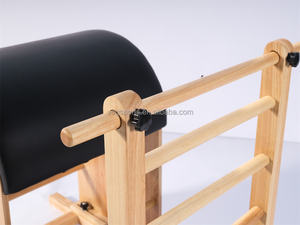 Juego de Fitness Pilates de 5 piezas: barril de escalera de Pilates de roble + reformador de <span class=keywords><strong>arce</strong></span> Blanco/roble y barril de arco para uso en el gimnasio - Product Image 6