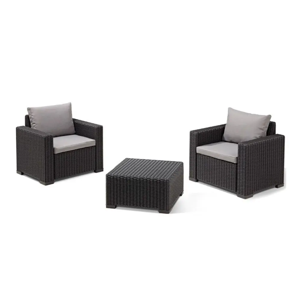 Ökologisch-freundliches Outdoor-Kunststoff-Rattan-Sofa-Set PP-Material mit Korrosions- und Oxidationsbeständigkeit für Hotels und Parks