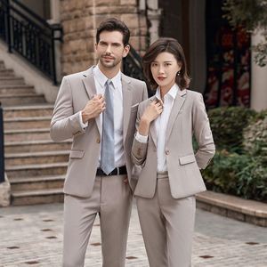 6 colori abiti da uomo Slim Fit One Botton Suit Blazer Pants 2 pezzi uomo Business Formal Suit - Product Image 6