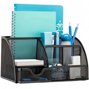 High Quality and <b>Cheap</b> Price Metal Mesh Versatile Pen Stand Holder Desk Organizer Metal Pen Holder - Product Image 1