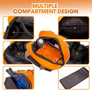 Large Capacity Sports Bag Training Dry Wet Separation Nylon <b>Satchel</b> Outdoor Tennis Badminton Pickleball Bag - Product Image 2