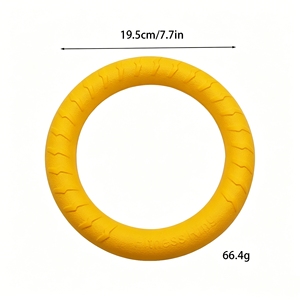 Juego de Juguetes Duraderos y Ecológicos de EVA para Perros - Anillo Masticable y Pelota de Arrastre para Masticadores Agresivos, Juguetes Interactivos Flotantes para Lanzar y Recoger - Product Image 4