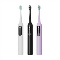 Brosse à dents électrique à lévitation magnétique, sonique intelligente, écran LCD, poils durs, autonettoyante, longue autonomie, vente en gros