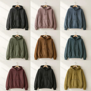 เสื้อฮู้ดโลโก้กำหนดเองสำหรับผู้ชายแนวสตรีทแวร์โอเวอร์ไซส์วินเทจสำหรับพิมพ์พัฟเสื้อสวมหัวสไตล์ฮิปฮอปย้อนยุคสำหรับฤดูใบไม้ร่วง - Product Image 6