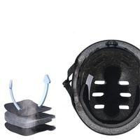 Casque de protection double usage haute qualité pour roller, skateboard et cyclisme, en PU, personnalisable, bleu, durable, pour adolescents et adultes, conforme EN1077