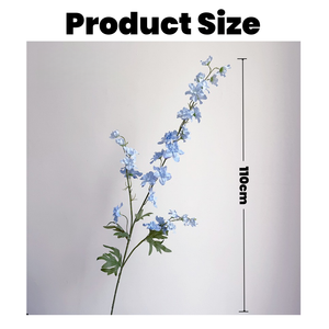 Commercio all'ingrosso <span class=keywords><strong>fiori</strong></span> artificiali Delphinium <span class=keywords><strong>fiori</strong></span> di seta 110cm <span class=keywords><strong>blu</strong></span> <span class=keywords><strong>viola</strong></span> Delphinium fiore artificiale per la decorazione di nozze a casa - Product Image 2