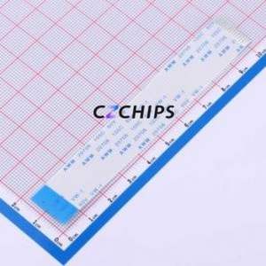 FFC-1.0-15-100-B-4-8 FFC Cable (Flexible Flat Cable) P=1mm Connector 15P 1mm 0.3mm Reverse - Product Image 1