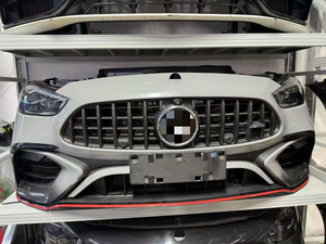 Kit carrosserie PP pour <span class=keywords><strong>Mercedes</strong></span>-Benz W205/W206 Classe <span class=keywords><strong>C</strong></span> C63, pare-chocs avant, capot moteur, garde-boue, phares - Product Image 4