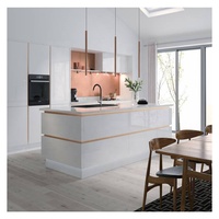 Nouveau design moderne sur mesure armoire murale de cuisine laque haute brillance coin magique moderne pour armoire de cuisine à plat