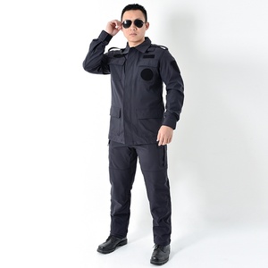 Logotipo OEM personalizado Otoño Invierno pantalones gruesos chaqueta abrigos para uniformes <span class=keywords><strong>de</strong></span> <span class=keywords><strong>guardia</strong></span> <span class=keywords><strong>de</strong></span> <span class=keywords><strong>seguridad</strong></span> conjunto sombrero duradero incluido - Product Image 5
