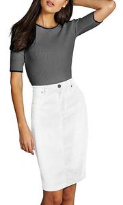 Women Super Comfy Perfect Fit <strong>Stretch</strong> <strong>Denim</strong> <strong>Skirt</strong> - Product Image 5