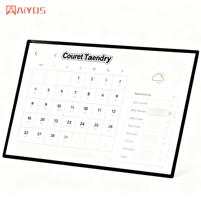 Aiyos New 15.6/24  Inch Touch Screen Digital Calendar & Wall Planners Smart Calendar for Chore Chart Digital Calendar