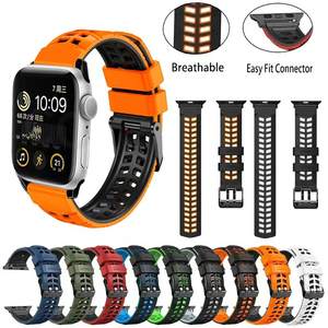 Correa de Silicona para <span class=keywords><strong>Apple</strong></span>, Compatible con <span class=keywords><strong>Apple</strong></span> Watch Ultra 2 42/44/45/46/49mm, Correas Deportivas Intercambiables, Material Transpirable - Product Image 3