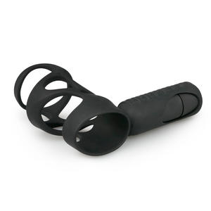 Mannen Enkele Frequentie Vibratie Cockring Met Butt Plug Anale Sex Toys - Product Image 3