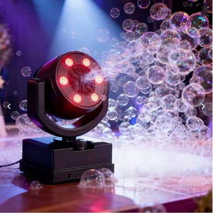 Máquina de Burbujas con Cabeza Móvil LED, Control Remoto DMX512, Efecto RGB para Escenarios, Bodas, Fiestas, DJ, Discotecas, Niños - Product Image 2