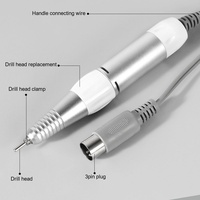 Stylo à polir les ongles à 5 trous, polisseur à ongles manuel, accessoires de remplacement de la poignée, modèle MJDMB-202, modèle 202, correspondance avec le retrait des ongles