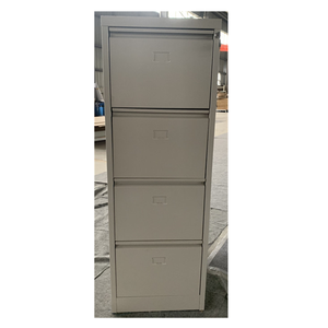 Hot Sale Storage Document Voucher Drawer Vertical Card Layer File 4 Tier Filing Cabinet Office Furniture Office Steel Metal