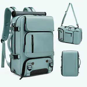 Tas punggung Laptop bisnis tahan air 16 inci, tas punggung perjalanan kustom pabrik USB ransel Camping Hiking multifungsi