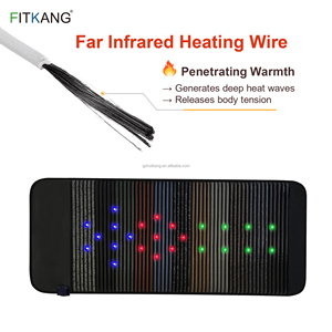 Fitkang Oem Custom logo Infrared Pemf Therapy <strong>Mat</strong> Crystal <strong>Massage</strong> Mattress Full Body Photon Light Pemf <strong>Mat</strong> with Copper Coil - Product Image 3