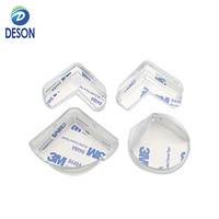 Protection de bord de table en silicone/PVC transparent Deson, protection de meubles, pare-chocs, protection d'angle souple pour bébé, sécurité pour enfants