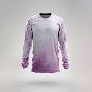 เสื้อเจอร์ซีย์แบบซับลิเมชั่นสั่งทำพิเศษ แขนยาว ทรงปกติ ผลิตจากโพลีเอสเตอร์ 100% สำหรับการแข่งขันและฝึกซ้อม ระบายอากาศได้ดี เหมาะสำหรับผู้ใหญ่ - Product Image 1