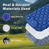 Matelas de couchage gonflable Compass 4 saisons, imperméable, ultraléger, compact, avec pompe intégrée, TPU/Nylon, portable, pour le camping en plein air