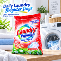 Poudre à lessiver OEM adaptée à un usage domestique et professionnel, efficace contre diverses taches de tissu, la saleté et les taches alimentaires