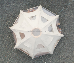 Tenda <span class=keywords><strong>da</strong></span> <span class=keywords><strong>Campeggio</strong></span> Gonfiabile Rotonda in Tessuto Oxford con Uscita per Stufa, per Glamping e <span class=keywords><strong>Campeggio</strong></span> all'Aperto - Product Image 4