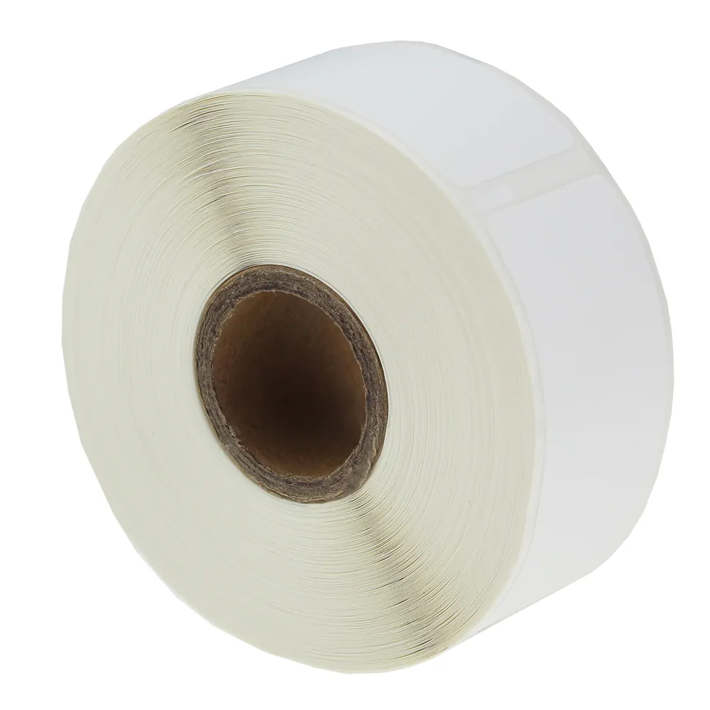 Großhandel Klebstoff 25mm Preis Tag Thermische Etiketten Papier Rollen Jumbo 22x24mm für Dymo 30373 Lebensmittel Label