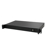 Pengiriman cepat rak 1U industri Pc 3/4/8/9th Gen I3/i5/i7 Cpu 2 LANs 2COM mendukung B75/B85/B360 1U Rackmount Pc Industri