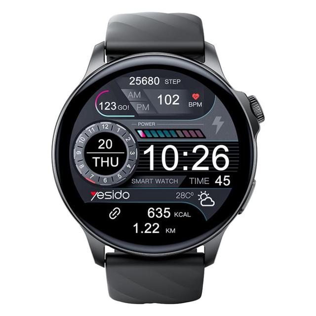 Yesido IO29 Waterproof Smart BT Watch, 1.39 Inch Screen, Support BT Call / Heart Rate