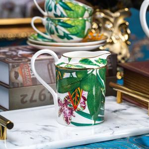 Ensemble de café en porcelaine fine de luxe, 15 pièces, série Forêt tropicale, avec boîte cadeau - Product Image 5