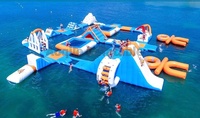 Parc aquatique gonflable Parcours d'obstacles aquatiques Équipement de sports nautiques à vendre