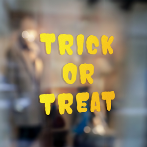 สติกเกอร์ตัวอักษรไวนิลกันรังสียูวีสีเหลืองส้มสำหรับป้ายติดผนังหน้าร้านร้านเบเกอรี่ - Product Image 1