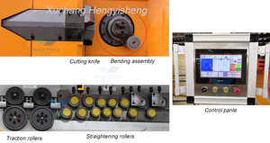 Máquina dobladora de estribos automática de <span class=keywords><strong>control</strong></span> numérico Máquina dobladora y cortadora de barras de acero eléctrica - Product Image 5