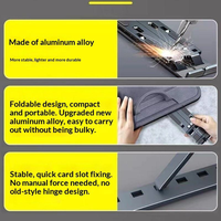 Support d'ordinateur portable réglable portable en métal promotionnel pour MacBook Tablette Support pliable pour ordinateur portable Support d'ordinateur portable en alliage d'aluminium