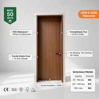 Porte intérieure en WPC, porte composite sur mesure pour projets hôteliers et d'appartements