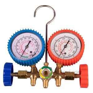 उच्च सटीकता के साथ पीतल कॉपर शरीर <span class=keywords><strong>2</strong></span> वाल्व कई गुना गेज सेट चार्ज नली R410A R32 <span class=keywords><strong>R134a</strong></span> R22 सर्द दबाव नापने का यंत्र - Product Image 2