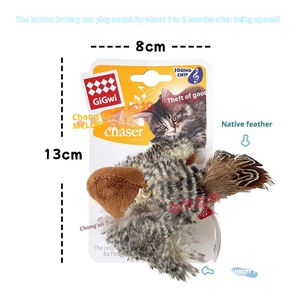 For Plush Eco-friendly Cat <strong>Toy</strong> Simulation Sounding Bird Mouse <strong>Parrot</strong> Hedgehog Cricket Teasing Stick Grinding Teeth - Product Image 2