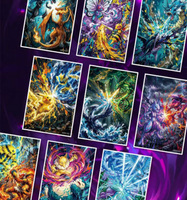 MS Bestseller Comic Art Pokemoned Cool Battle Art Board Accesorios Character Phantasmal Flames Collectible Card Set Blind Boxes