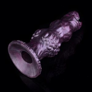 Dildo Ovipositor Manual Hueco de Silicona Estilo Fantasía para Hombres y Mujeres, Juguete Adulto 18+ con Tapón Anal y Masturbador Vaginal - Product Image 4