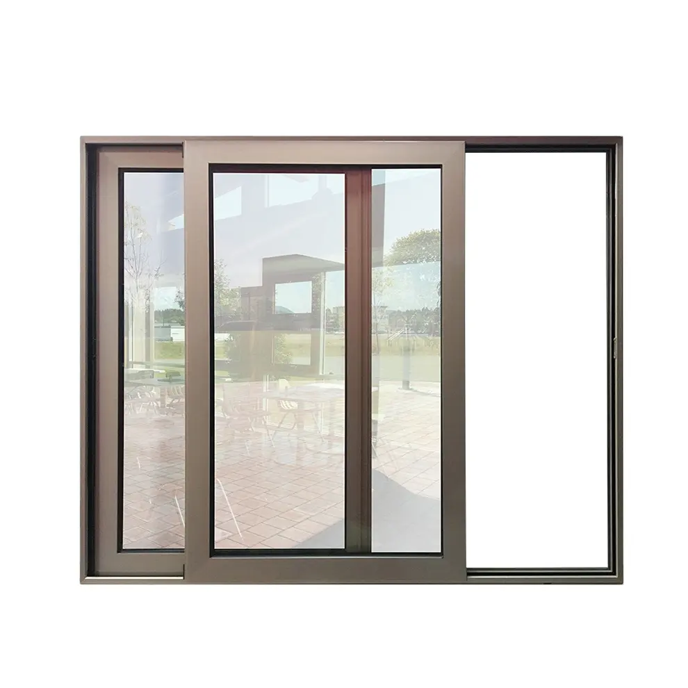 Nfrc As2047 Estándar Asequible Aluminio 2 Panel Ventana de vidrio deslizante para la venta