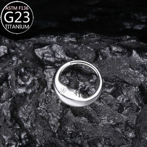 Anello per Naso in Titanio ASTM F136 a Forma di Luna, Gioielli per <span class=keywords><strong>Piercing</strong></span> al Naso, Septum, Orecchio, Daith, Rook, Gioielli per <span class=keywords><strong>Piercing</strong></span> Corporeo - Product Image 5