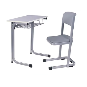 High Quality Modern School Desk With Steel Tube and Metal Mesh Drawer Middle East <b>Chair</b> for Commercial Use PT-0501 Middle East C - Product Image 2