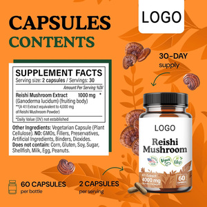 OEM/ODM Reishi mantarı kapsül bitkisel takviyeler diyet takviyeleri büyük miktarda zengin Reishi mantarı özü - Product Image 4