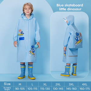 Imperméables pour Enfants Bébé Maternelle Capes de Pluie Dessin Animé <span class=keywords><strong>avec</strong></span> Position pour Sac à Dos pour Écoliers Garçons Filles - Product Image 5