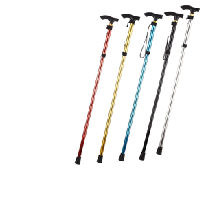 Canne de marche médicale pliable en métal blanc pour handicapés médicaux de santé - Product Image 5