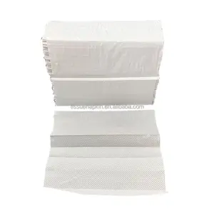 Custom eco-friendly high quality 1ply paper towel for kitchen cheap folding paper hand towel hemp printed slimline towel