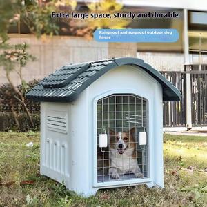 Villa de luxe universelle quatre saisons imperméable pour <span class=keywords><strong>chien</strong></span> avec fenêtres respirantes, lucarne commutable et plastique renforcé - Product Image 4